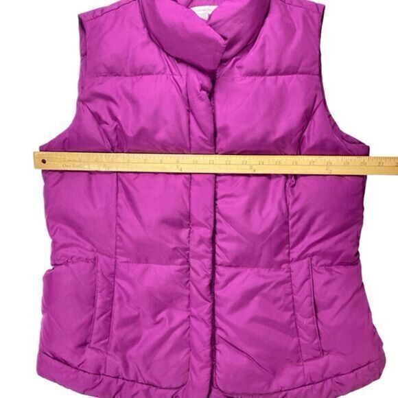 Charter Club Puffer Vest Jacket Womens Large Zip Front Sporty Hiking Windbreaker - Picture 9 of 15
